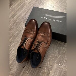 Aston Grey Men’s Size 10 Lovorwen Dress Shoes in Cognac / Bronze, GUC
